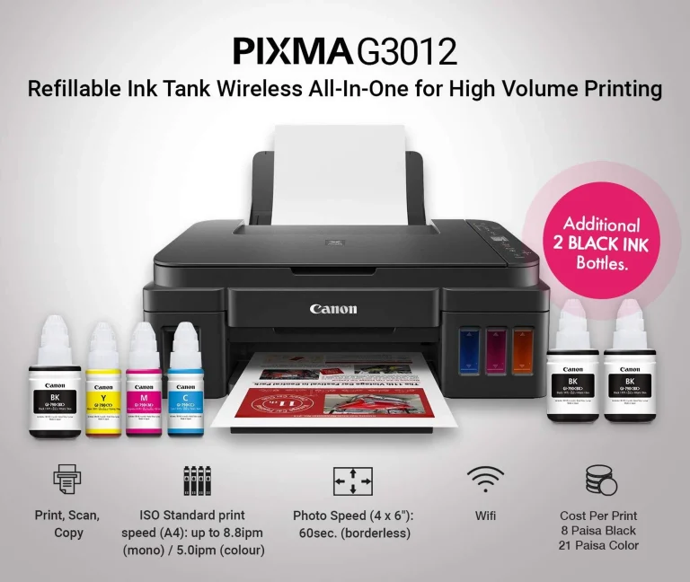 Canon PIXMA G3012 Wi-Fi All-in-One Ink Tank Printer